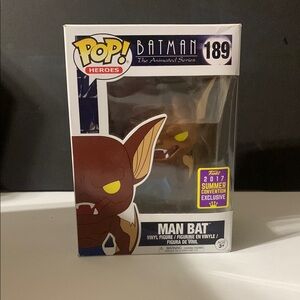 Funko Pop! Heroes Batman Man Bat Figure - Brown and Yellow